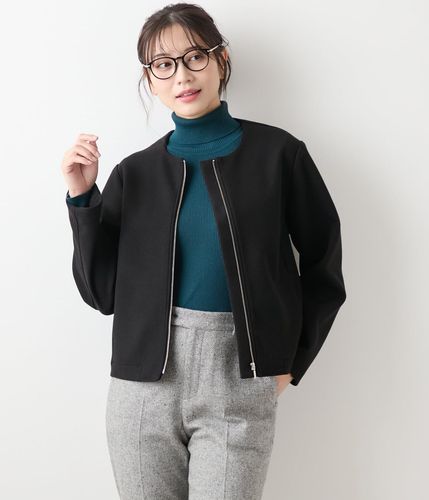 ポリエステルナイロンマットタフタ ショートブルゾン(71113836-2024