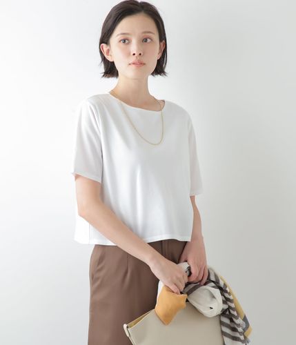 ebure◆半袖カットソー/38/コットン/CML/無地/3110900356 ebure◇半袖カットソー/38/コットン/CML/無地/3110900356