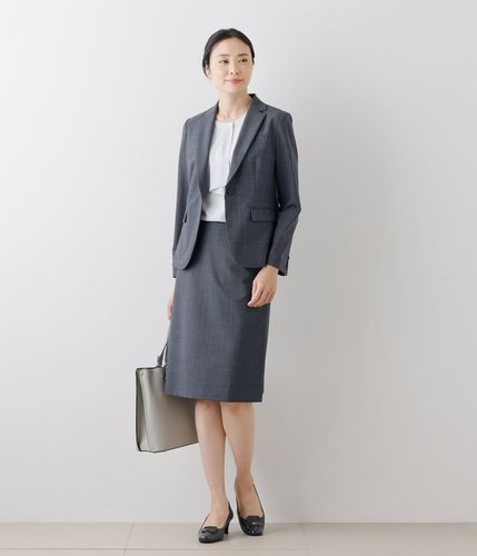 お値引きしました！美品timeless women L-2Aジャケット ベージュ ライトサッカー ノーカラージャケット ベージュ【AOKI公式通販】