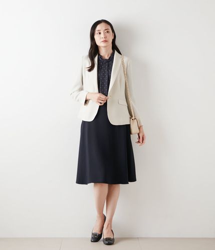 専用　新品✨BEIGE,　ノーカラーリバージャケット　ダブルフェイス 楽天市場】大人上品ジャケット ウール100％ ノーカラージャケット