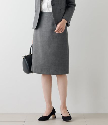 ウールハウンドトゥース Aラインスカート(51213310-2024