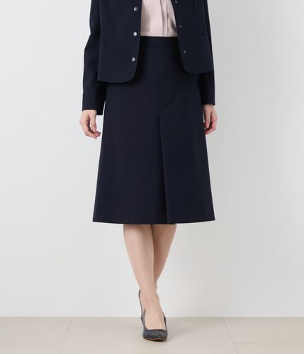 L】ポリエステルソフトクロス プリーツスカート(54213155-2024