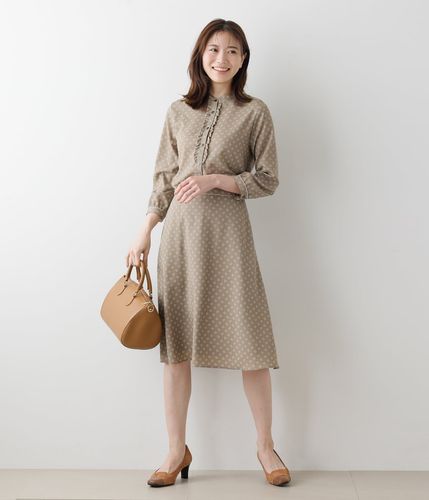 【GIRL】シルクペイズリープリントスカート　Plage ペイズリー柄プリントスカート2colors パネル柄 ロングスカート