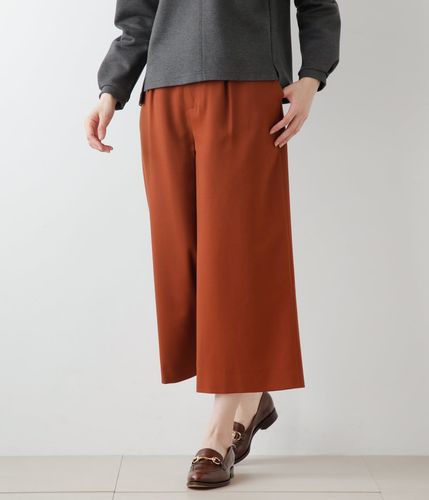 赤 ガウチョパンツ ロゴテープ付き 赤 ガウチョパンツ ロゴテープ付き