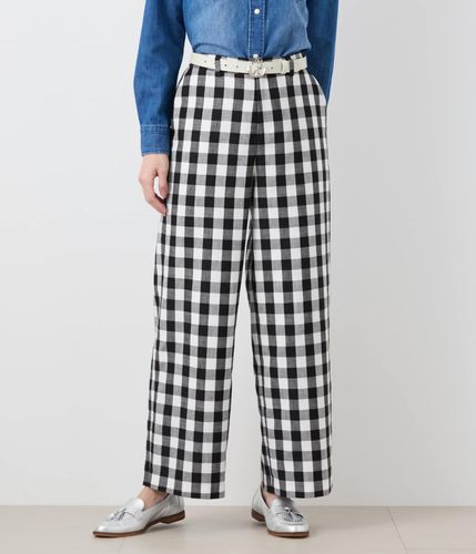 シェリエ　ギンガムチェックテーパードパンツ gingham tapered pants – shéller / シェリエ