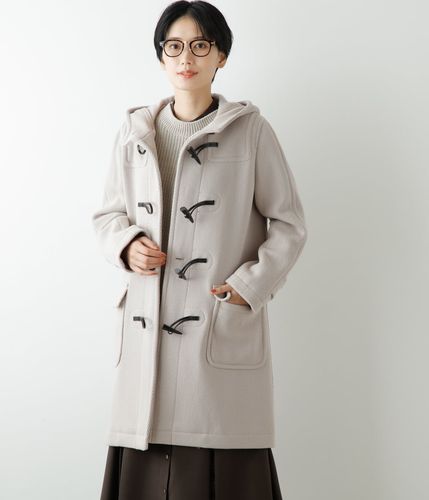 【美品】23区 ダッフルコート ヘリンボーン トグル チャコールグレー 2XL 54519260-