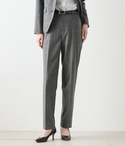 ウールシルクピンドット テーパードパンツ(71312401-2024