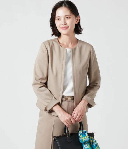 ウォッシャブル】ナイロンマットタフタ ショートブルゾン(71112425