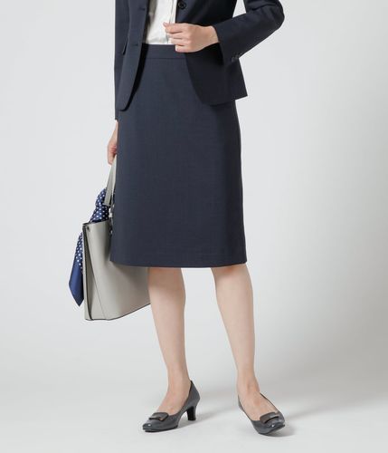 ウールシャドーストライプ Aラインスカート(51219310-2023