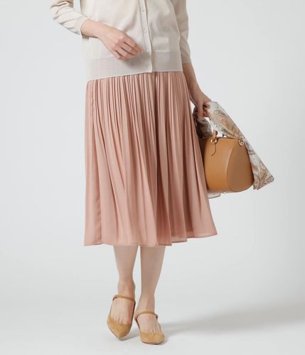 シフォンジョーゼット プリーツスカート(71255002-2025)｜ファッション