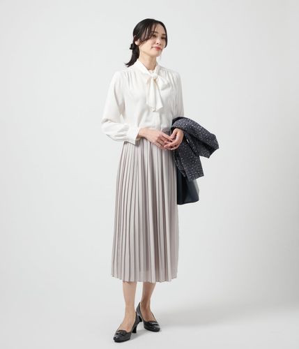 シフォンジョーゼット プリーツスカート(71255002-2025