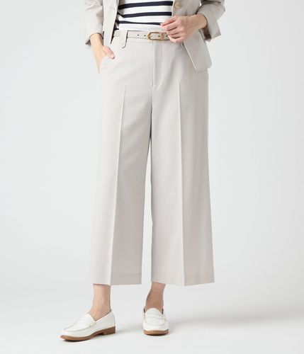 L】【ウォッシャブル】ストレッチ ガウチョパンツ(79326401-2025