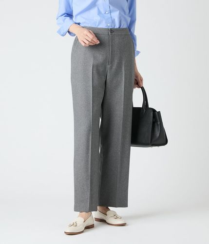 ウールシルクシャークスキン テーパードパンツ(71313805-2024