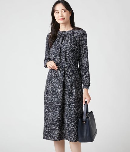 ソフトダンガリー 共地ベルト付き半袖ワンピース(71453810-2024