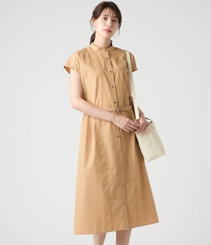 美品✨エルメス ルメール期 フレンチスリーブシャツワンピース イエロー SHIPS（シップス）の「〈手洗い可能〉ラミー4 フレンチスリーブ