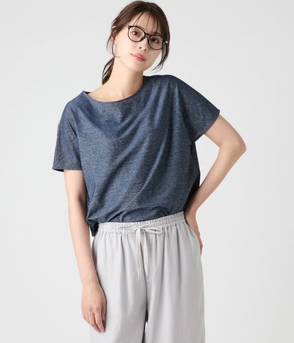 コットンリネンフロート ドルマンスリーブTシャツ(71855914-2025