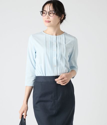 吸水速乾】コンフォートプレーティング天竺 7分袖カットソー