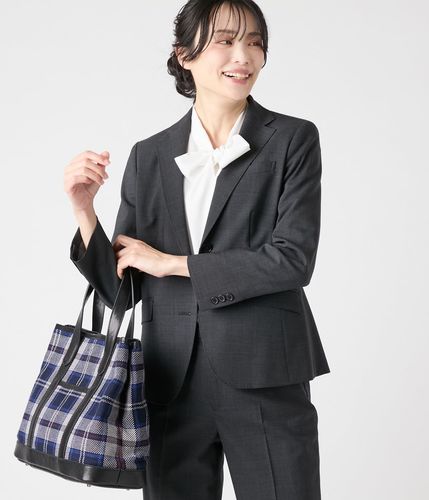 マイクロ千鳥 ノッチドラペル2釦ジャケット(71015401-2025