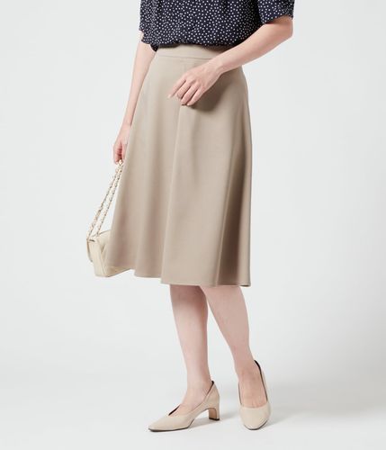 ウォッシャブルストレッチ フロントタックスカート(71223401-2024