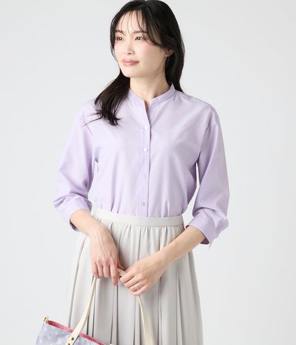 【新品】プランテーション ドビー ジャケット スタンドカラー ストライプ リネン 新品】プランテーション ドビー ジャケット スタンドカラー
