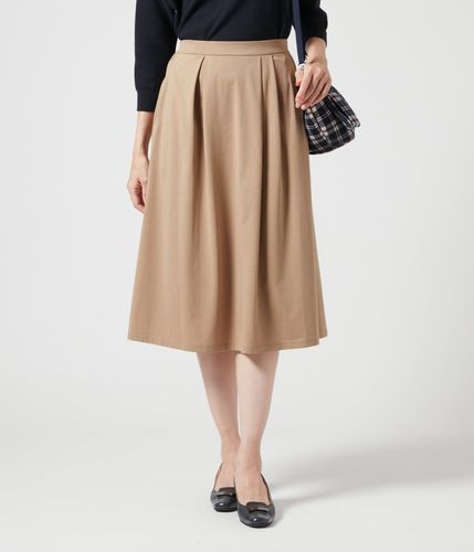 接触冷感・吸水速乾】プレーティング天竺 イレギュラータックスカート