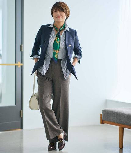 L】PREMIUM CLOTH Beyond ダブルブレストブレザー(84086269-2025