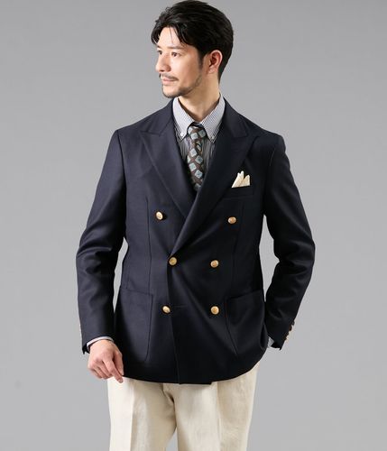 カシミヤビーバー 千鳥 ジャケット(11196203-2025)｜ファッション通販