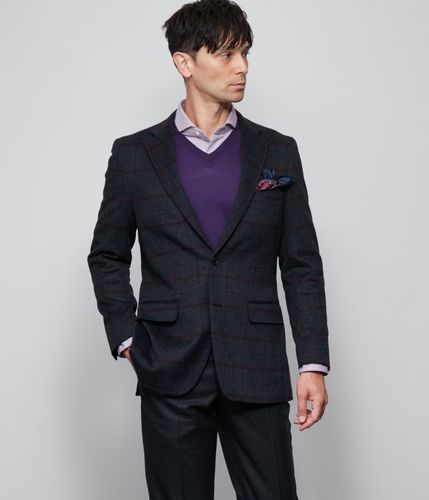 カシミヤ混 ウィンドウペイン ジャケット(11193206-2024