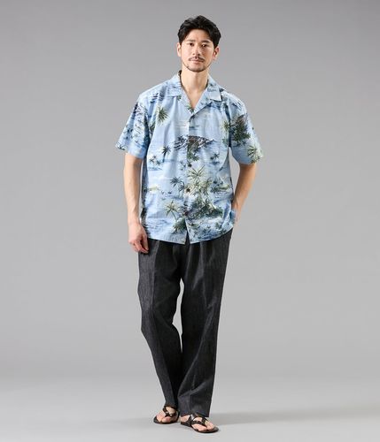 KAHALA×NEWYORKER】WAIKIKI BREEZE キャンプカラー アロハシャツ