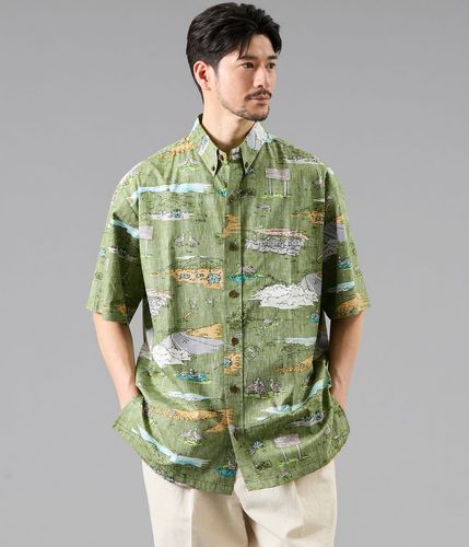 KAHALA×NEWYORKER】ULU PAREO 90'S ボタンダウン アロハシャツ