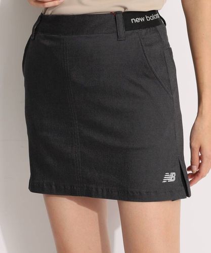 新品】マスターバニーゴルフスカート台形ウールライクストレッチ黒00XS