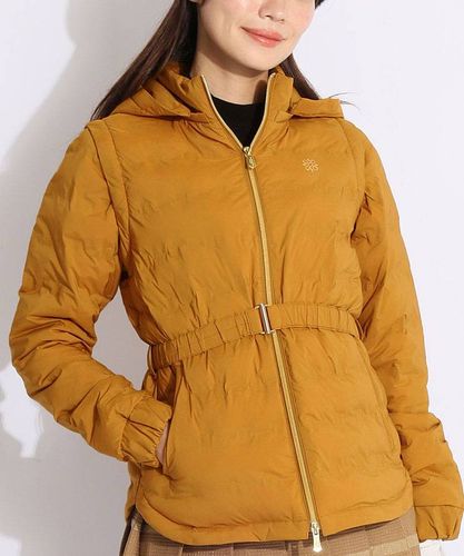 パーリーゲイツ PG 【軽量保温】収納袋付きチェック柄2WAYダウン