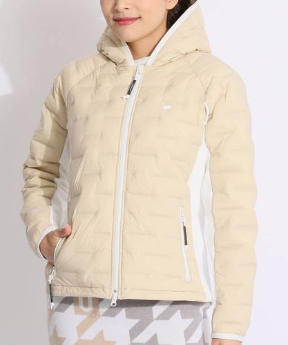 パーリーゲイツ PG 【軽量保温】収納袋付きチェック柄2WAYダウン