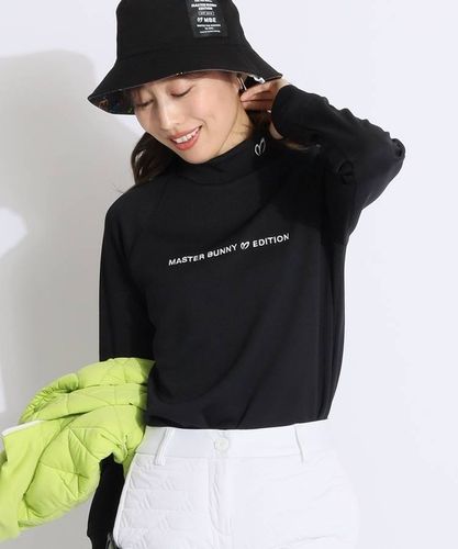 マスターバニー MB モノグラムロゴ起毛モックネック長袖カットソー