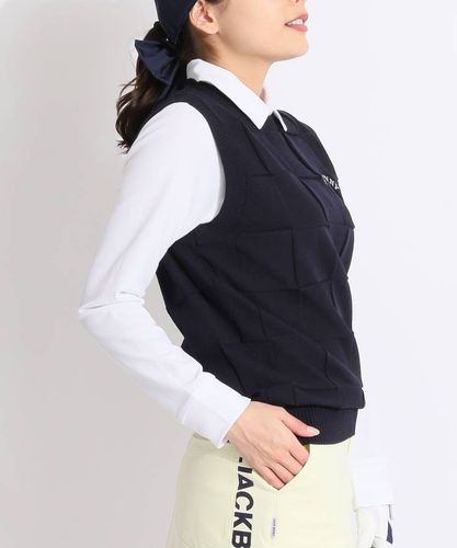 パーリーゲイツ PG 総ロゴVネックニットベスト レディースゴルフウェア