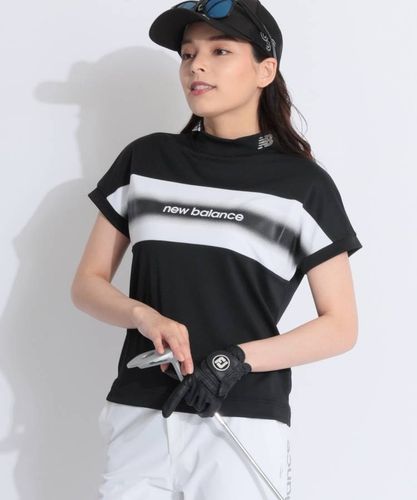 クアルトユナイテッド CU 【冷感ストレッチ】ロゴプリントモックネック