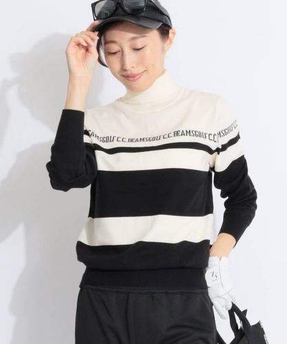 ニューバランスゴルフ NB スリーブ3Dロゴモックネックニット