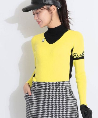 アルチビオ AR ファーネックアニマルデザインジャガードニット