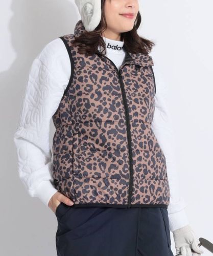 アンパスィ AP 【軽量保温】エンボスロゴスタンドネック中綿ベスト