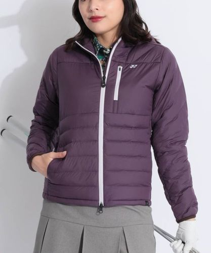 パーリーゲイツ PG 【軽量保温】収納袋付きチェック柄2WAYダウン