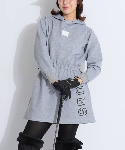 パーリーゲイツ PG バックロゴフーディニットワンピース レディース