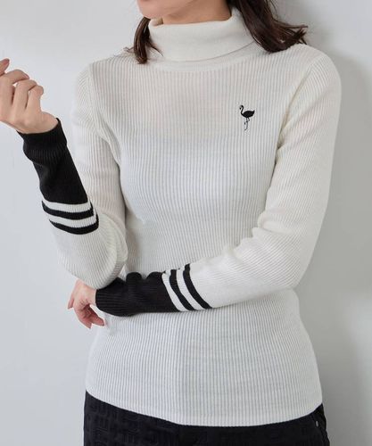 パーリーゲイツ ゴルフ カシミヤタッチ タートルネック ニット 長袖 ウェア 4 パーリーゲイツ PG 【1/12までタイムセール】【SUSTAIN】カシミヤ