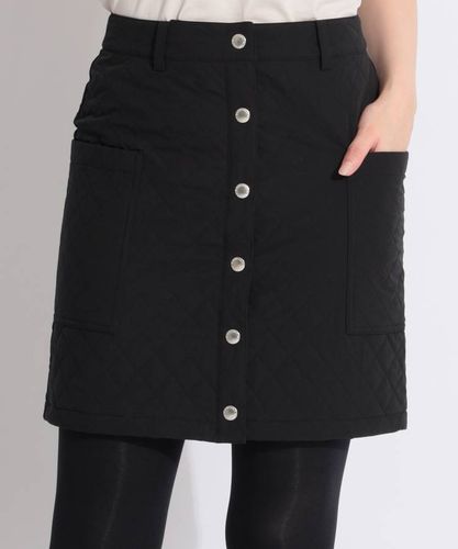 セントアンドリュース SA 【防風撥水】キルトロゴ中綿スカート