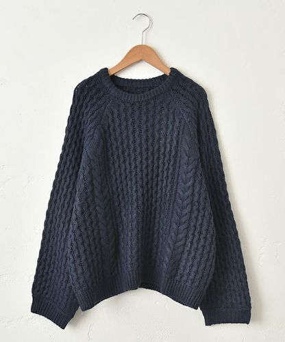Our.｜ケーブル編みざっくりニットプルオーバー [[MT-0483]][C] | ma28