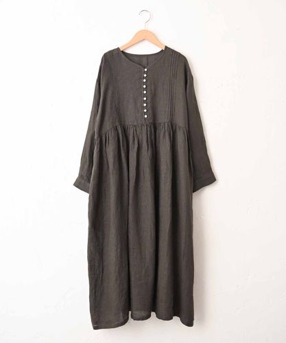 08Mab｜リネン細ピンタックワンピース [[CF-1225HF1326]][C] | ma28