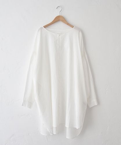 hagumu｜バックギャザーシャツチュニック [[80098262]][C] | ma28