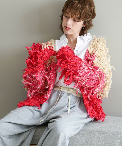 Gready Brilliantモヘア前後2wayヘンリーネックニット | SEKIMIKI