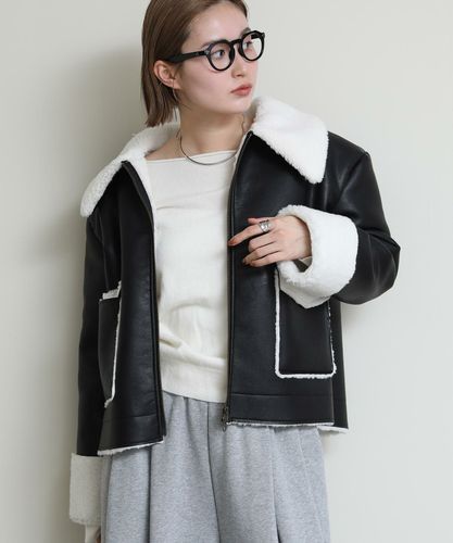 Gready Brilliant【竹下 玲奈select item】レザーステンブルゾン