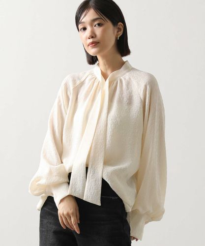 Gready Brilliants.フラワージャガードペプラム9分袖ブラウス