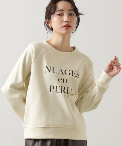 Gready Brilliantブルー糸刺繍プリントロンT | SEKIMIKI Online